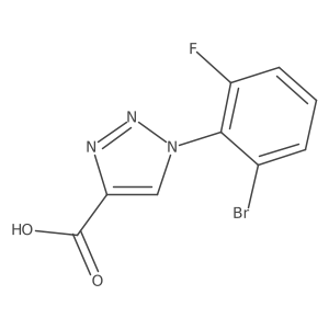 1-(2-bromo-6-fluorophenyl)-1H-1,2,3-triazole-4-carboxylic acid Structure