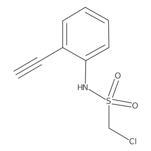 1-chloro-N-(2-ethynylphenyl)methanesulfonamide Structure