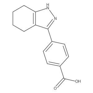 4-(4,5,6,7-tetrahydro-2H-indazol-3-yl)benzoic acid结构式