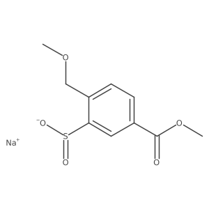 Sodium 5-(methoxycarbonyl)-2-(methoxymethyl)benzene-1-sulfinate结构式