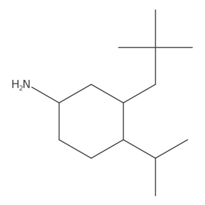 3-(2,2-Dimethylpropyl)-4-(propan-2-yl)cyclohexan-1-amine结构式