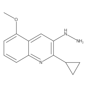 2-Cyclopropyl-3-hydrazinyl-5-methoxyquinoline Structure
