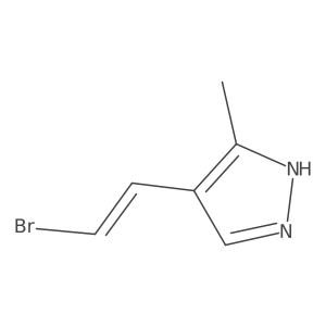 4-(2-bromoethenyl)-3-methyl-1H-pyrazole Structure