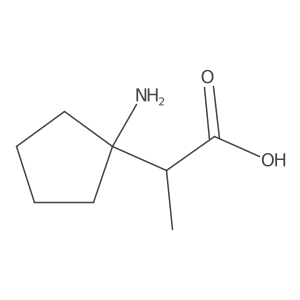 2-(1-Aminocyclopentyl)propanoic acid Structure