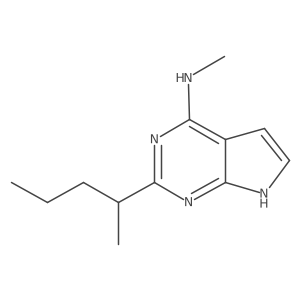 N-methyl-2-(pentan-2-yl)-7H-pyrrolo[2,3-d]pyrimidin-4-amine Structure