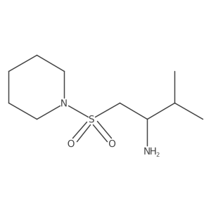 3-Methyl-1-(piperidine-1-sulfonyl)butan-2-amine Structure