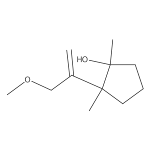 2-(3-Methoxyprop-1-en-2-yl)-1,2-dimethylcyclopentan-1-ol Structure