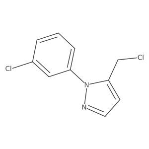 5-(chloromethyl)-1-(3-chlorophenyl)-1H-pyrazole Structure