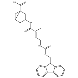3-[4-({[(9H-fluoren-9-yl)methoxy]carbonyl}amino)-2-methylbut-2-enamido]bicyclo[3.1.0]hexane-1-carboxylic acid Structure