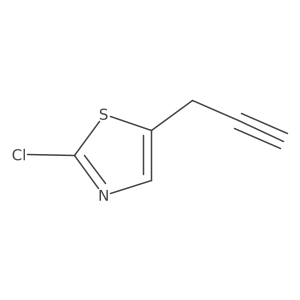 2-Chloro-5-(prop-2-yn-1-yl)-1,3-thiazole结构式