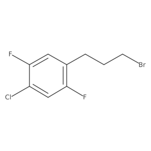 1-(3-Bromopropyl)-4-chloro-2,5-difluorobenzene Structure