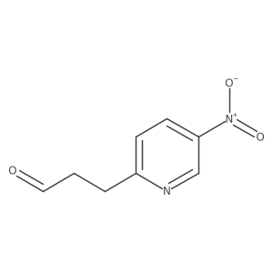 3-(5-Nitropyridin-2-yl)propanal Structure