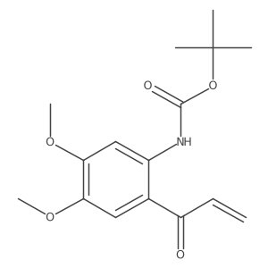 tert-butyl N-[4,5-dimethoxy-2-(prop-2-enoyl)phenyl]carbamate结构式