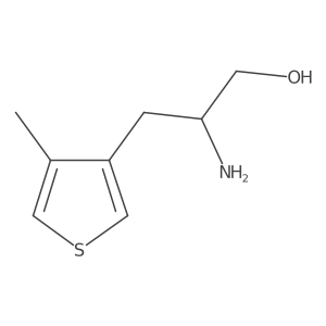 2-Amino-3-(4-methylthiophen-3-yl)propan-1-ol结构式
