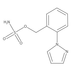 [2-(1H-pyrazol-1-yl)phenyl]methyl sulfamate Structure