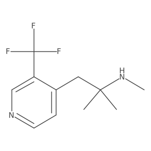 Methyl({2-methyl-1-[3-(trifluoromethyl)pyridin-4-yl]propan-2-yl})amine结构式