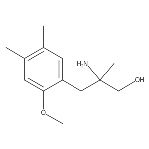 2-Amino-3-(2-methoxy-4,5-dimethylphenyl)-2-methylpropan-1-ol结构式