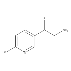2-(6-Bromopyridin-3-yl)-2-fluoroethan-1-amine Structure