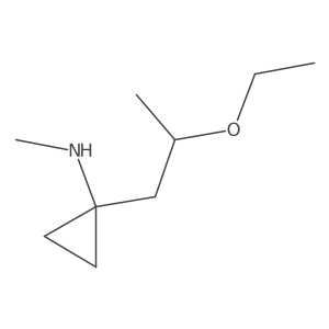 1-(2-ethoxypropyl)-N-methylcyclopropan-1-amine Structure
