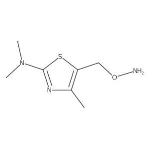 5-[(aminooxy)methyl]-N,N,4-trimethyl-1,3-thiazol-2-amine结构式