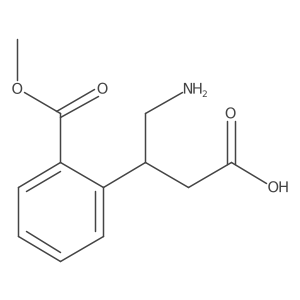 4-Amino-3-[2-(methoxycarbonyl)phenyl]butanoic acid结构式