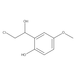 2-(2-Chloro-1-hydroxyethyl)-4-methoxyphenol Structure