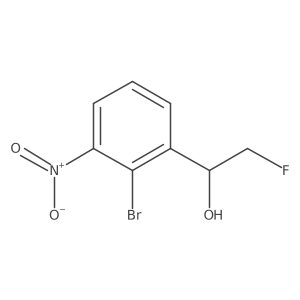 1-(2-Bromo-3-nitrophenyl)-2-fluoroethan-1-ol结构式