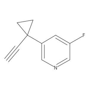 3-(1-Ethynylcyclopropyl)-5-fluoropyridine结构式