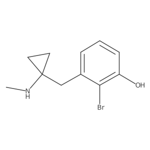 2-Bromo-3-{[1-(methylamino)cyclopropyl]methyl}phenol Structure