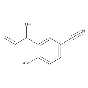 4-Bromo-3-(1-hydroxyprop-2-en-1-yl)benzonitrile Structure