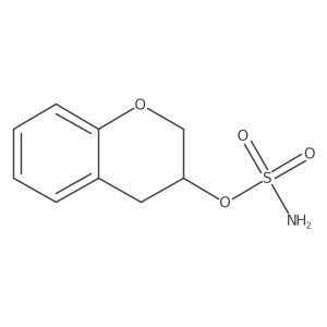 3,4-dihydro-2H-1-benzopyran-3-yl sulfamate结构式