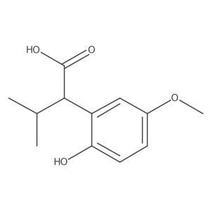 2-(2-Hydroxy-5-methoxyphenyl)-3-methylbutanoic acid结构式