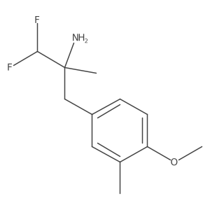 1,1-Difluoro-3-(4-methoxy-3-methylphenyl)-2-methylpropan-2-amine结构式