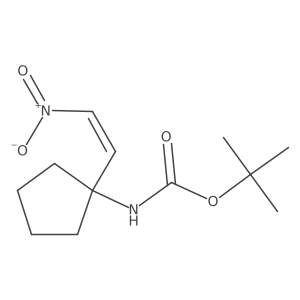 tert-butyl N-[1-(2-nitroethenyl)cyclopentyl]carbamate Structure