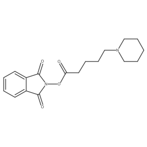 1,3-dioxo-2,3-dihydro-1H-isoindol-2-yl 5-(piperidin-1-yl)pentanoate结构式
