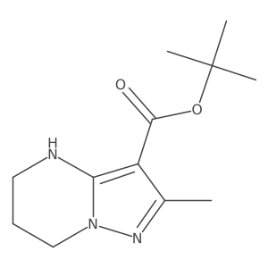 Tert-butyl 2-methyl-4,5,6,7-tetrahydropyrazolo[1,5-a]pyrimidine-3-carboxylate结构式