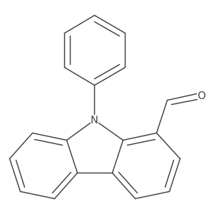 9-Phenyl-9H-carbazole-1-carbaldehyde结构式