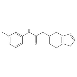 N-(3-methylphenyl)-2-{4H,5H,6H,7H-thieno[3,2-c]pyridin-5-yl}acetamide结构式