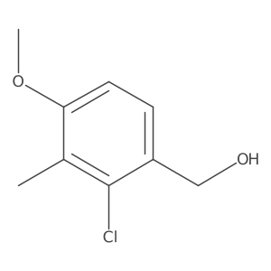 (2-Chloro-4-methoxy-3-methylphenyl)methanol Structure