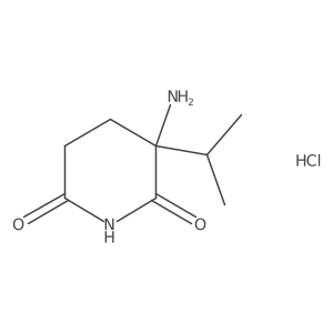 3-Amino-3-propan-2-ylpiperidine-2,6-dione;hydrochloride Structure