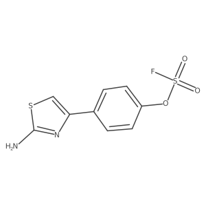 2-Amino-4-(4-fluorosulfonyloxyphenyl)-1,3-thiazole结构式
