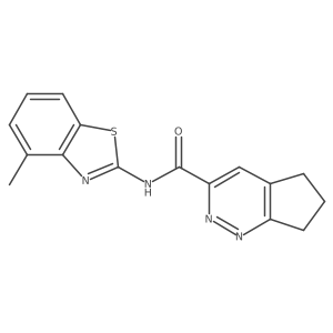 N-(4-methyl-1,3-benzothiazol-2-yl)-5H,6H,7H-cyclopenta[c]pyridazine-3-carboxamide Structure