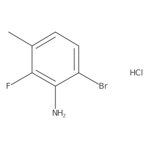 6-Bromo-2-fluoro-3-methylaniline;hydrochloride结构式