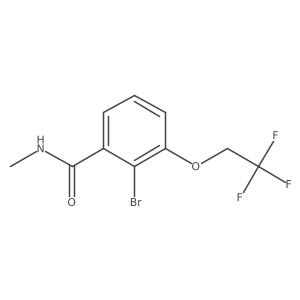 2-Bromo-N-methyl-3-(2,2,2-trifluoroethoxy)benzamide Structure