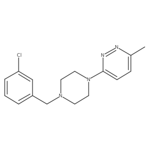 3-{4-[(3-Chlorophenyl)methyl]piperazin-1-yl}-6-methylpyridazine Structure