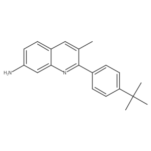 2-[4-(1,1-Dimethylethyl)phenyl]-3-methyl-7-quinolinamine结构式