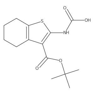 {3-[(Tert-butoxy)carbonyl]-4,5,6,7-tetrahydro-1-benzothiophen-2-yl}carbamic acid Structure