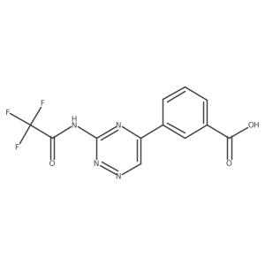 3-[3-(2,2,2-Trifluoroacetamido)-1,2,4-triazin-5-yl]benzoic acid结构式