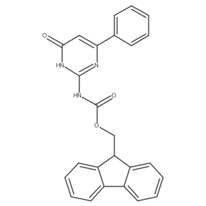 (9H-fluoren-9-yl)methyl N-(4-hydroxy-6-phenylpyrimidin-2-yl)carbamate Structure