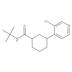N-tert-butyl-1-(3-chloropyridin-4-yl)piperidine-3-carboxamide Structure